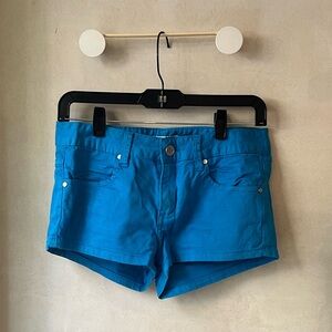 Blue Denim Short Shorts
